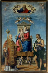 Madonna and Child with Saints Nicholas and John the Baptist
